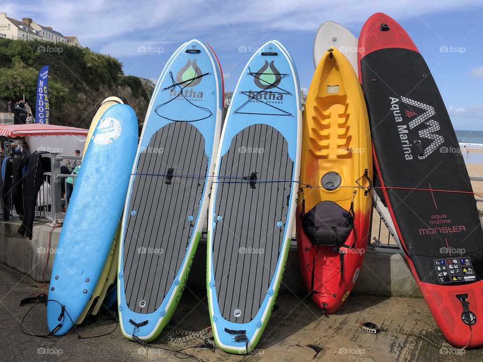 I am in Newquay where it’s cool to be a surfer, million times over, on my visit today the weather was blustery and the waves huge, perfect for the sport,