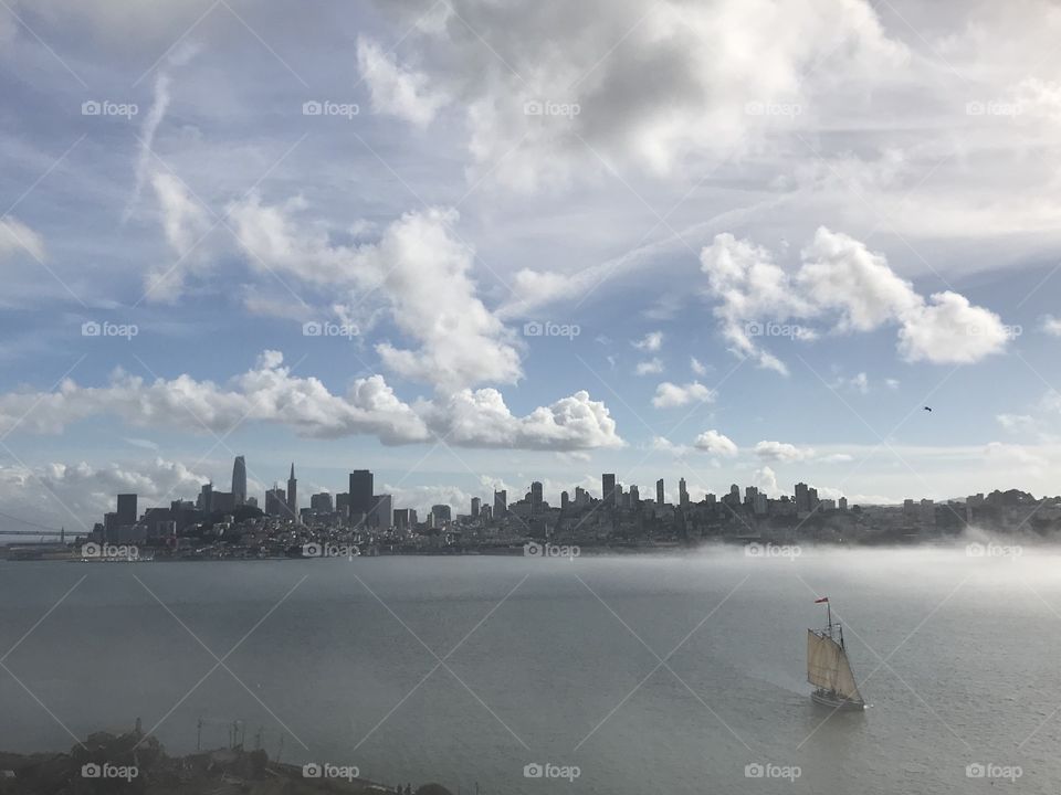 View of San Francisco from Alcatraz Island 