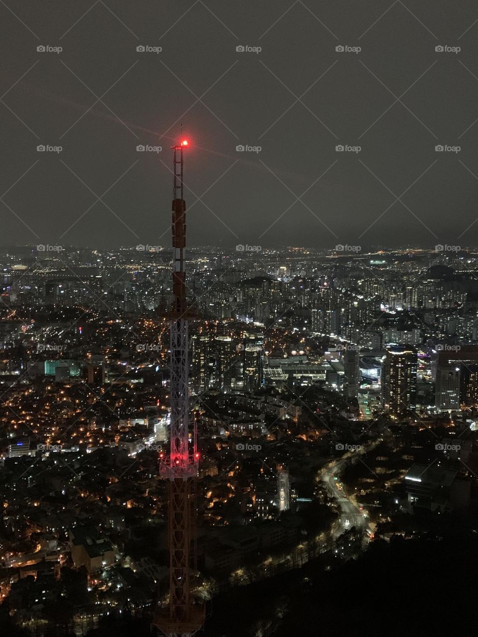 Korea tower night view