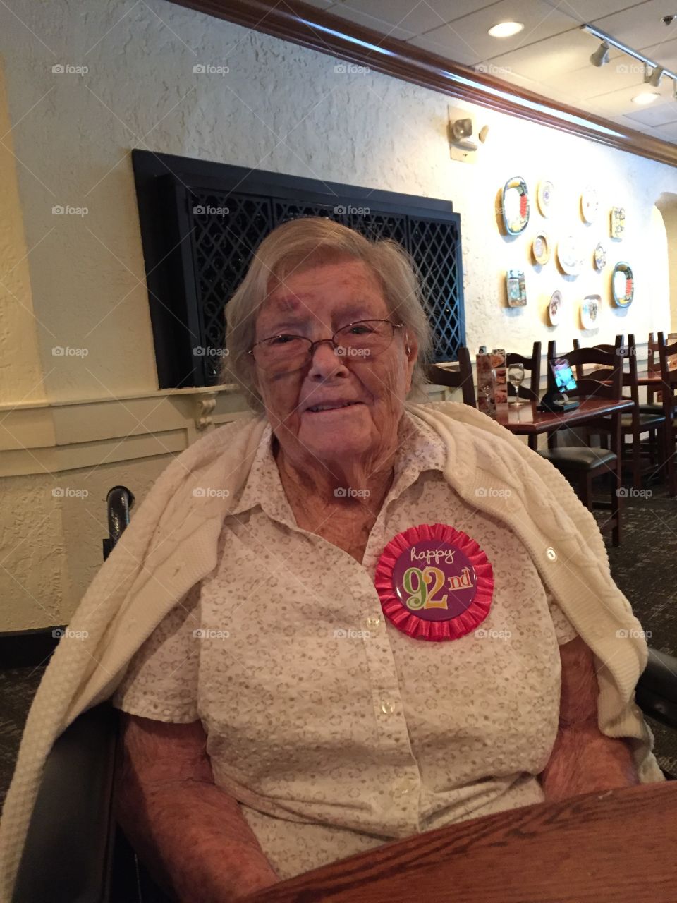 The birthday girl!  Mom celebrates her big 92nd!