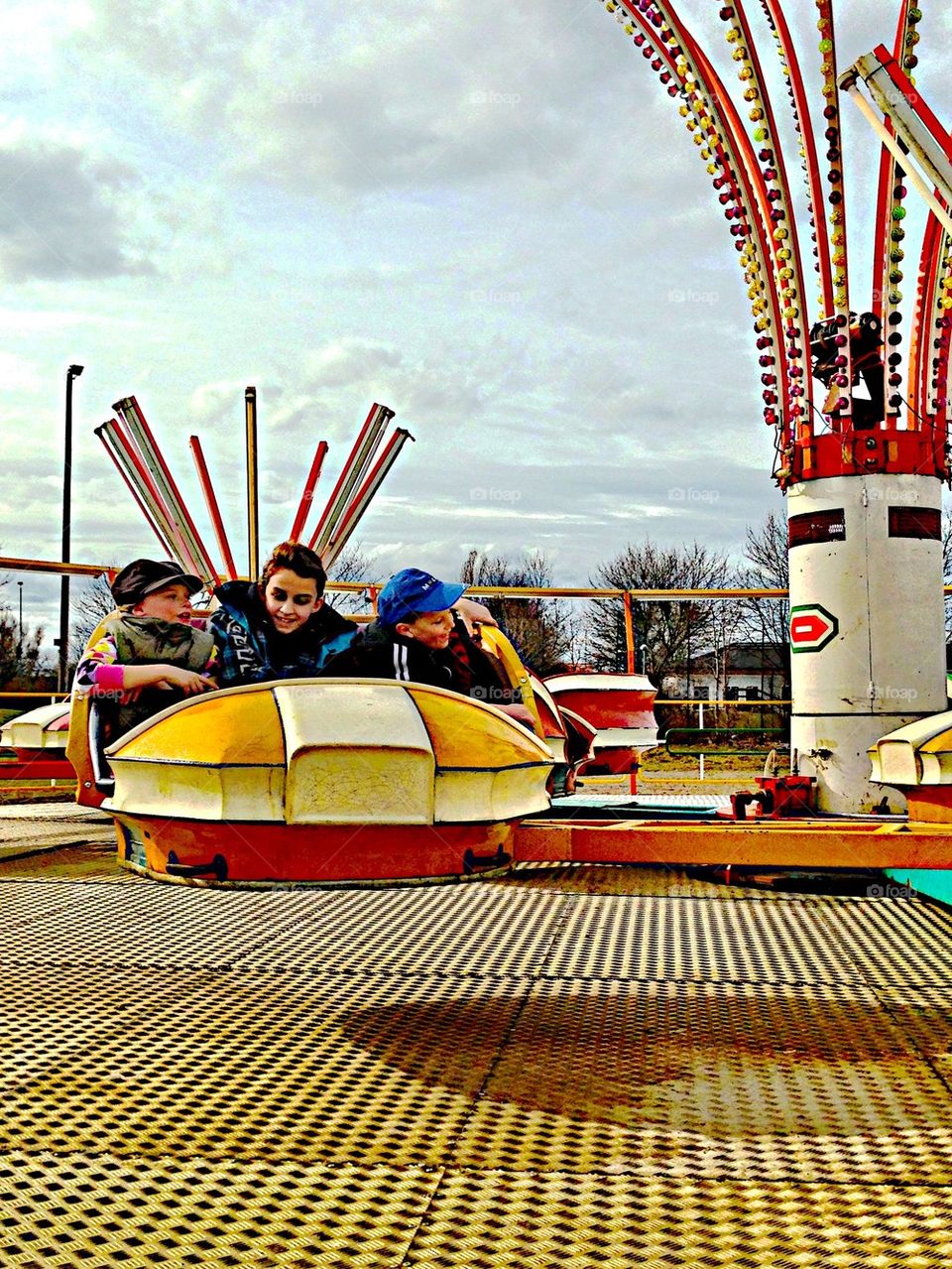 Riding carousel!