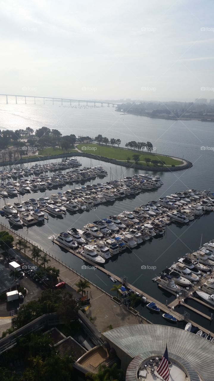 Marina. from the balcony at San Diego Marriott