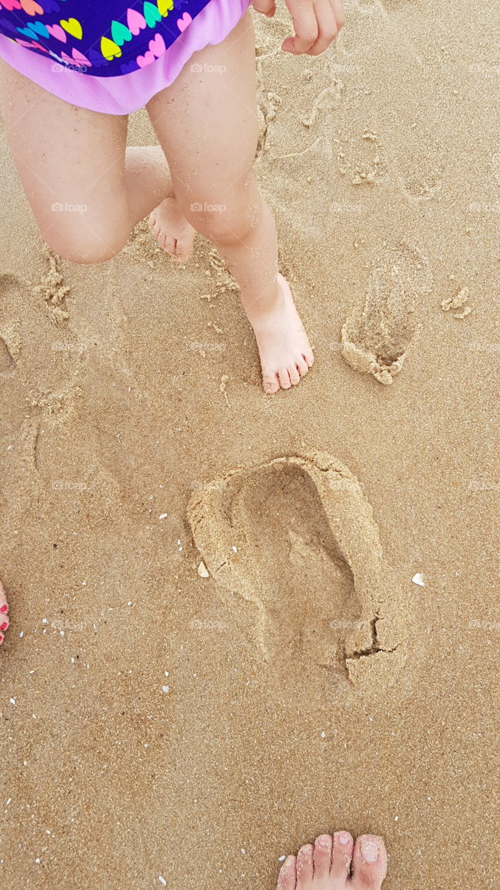 Sand and feet