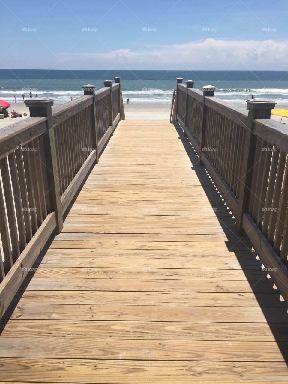 Boardwalk, walkway to the beach.