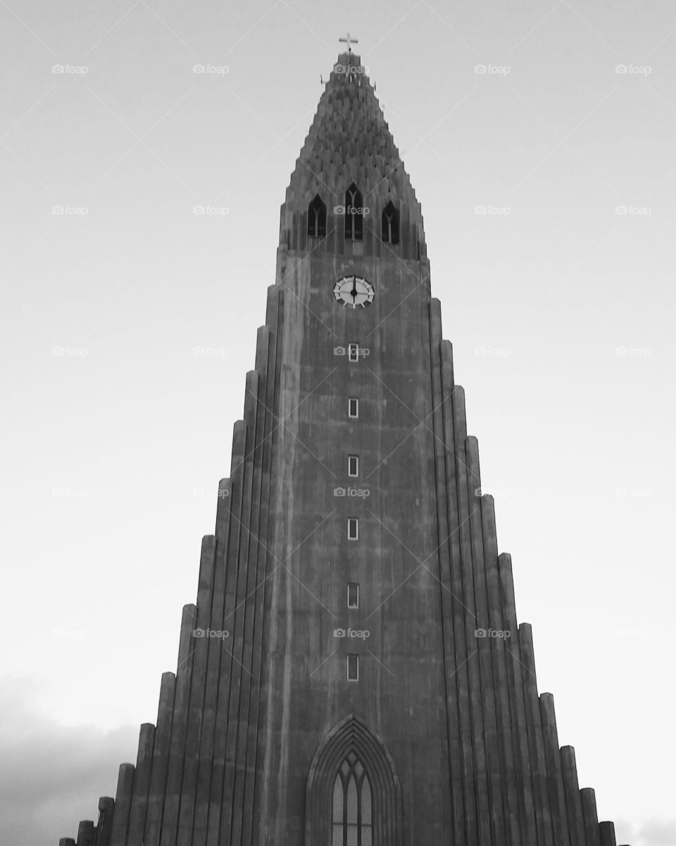 Hallgrimskirkja in Reykjavik, Iceland