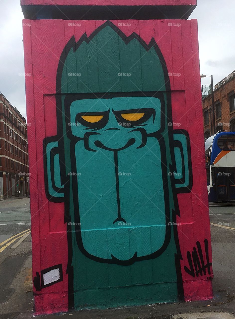 Urban monkey street art northern quarter manchester 