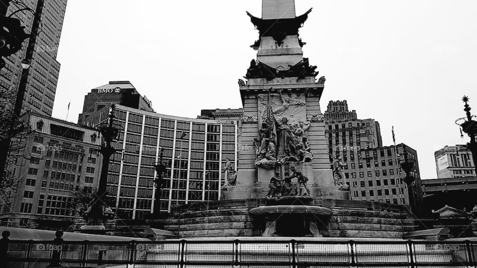 Monument Circle in Indianapolis Indiana