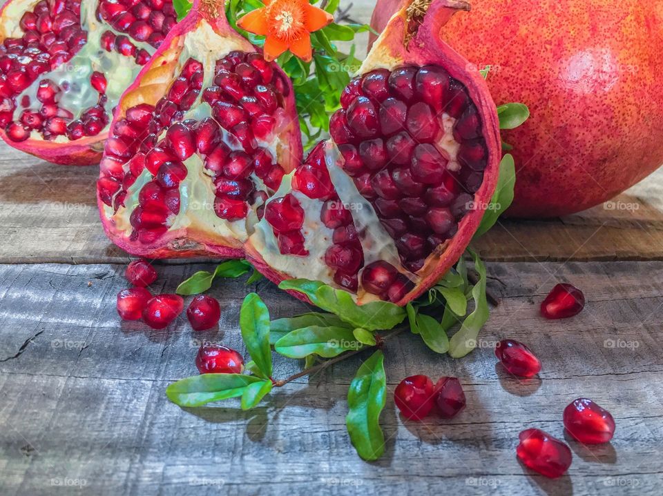 Pomegranate fruits 