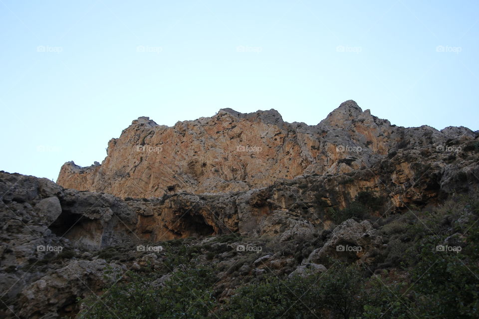Rocks Crete Greece