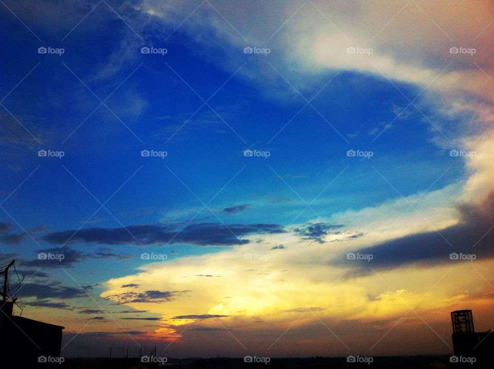 sunset horizon india skies by devmatharia