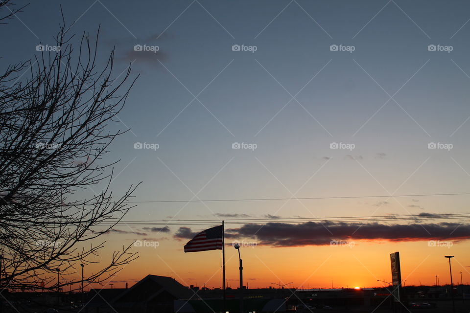 Gorgeous sunset in NE. USA