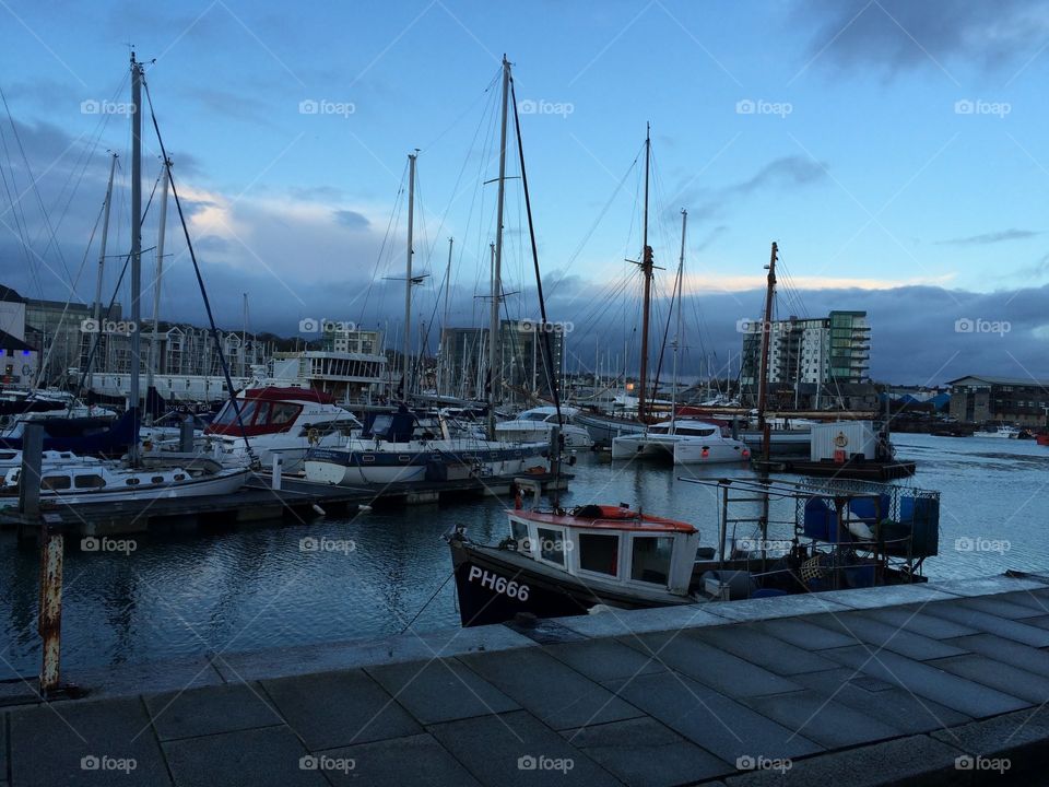 The Barbican, Plymouth, Late Afternoon in 2016