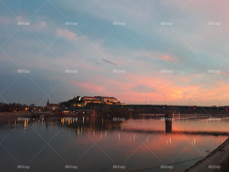 Petrovaradin fortress at dawn