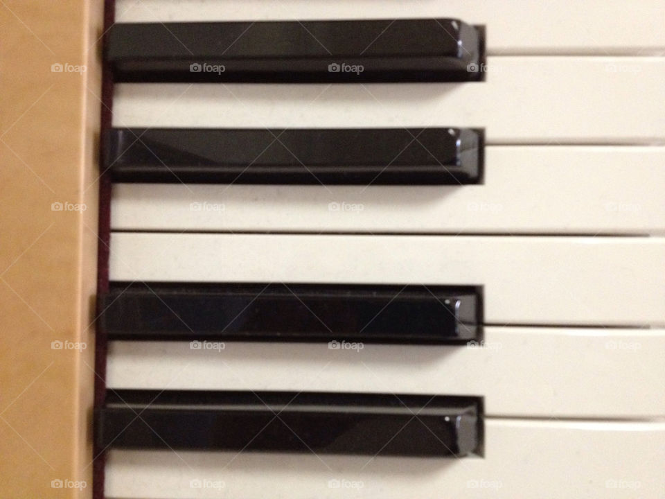 closeup music piano keyboard by lmel900