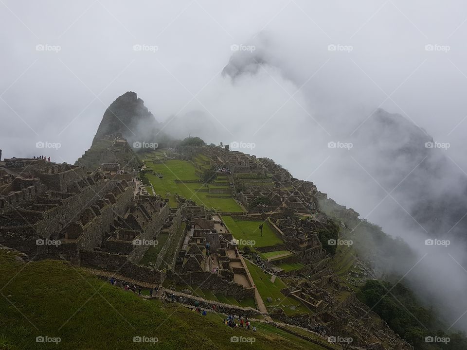Machu Picchu in the clouds
