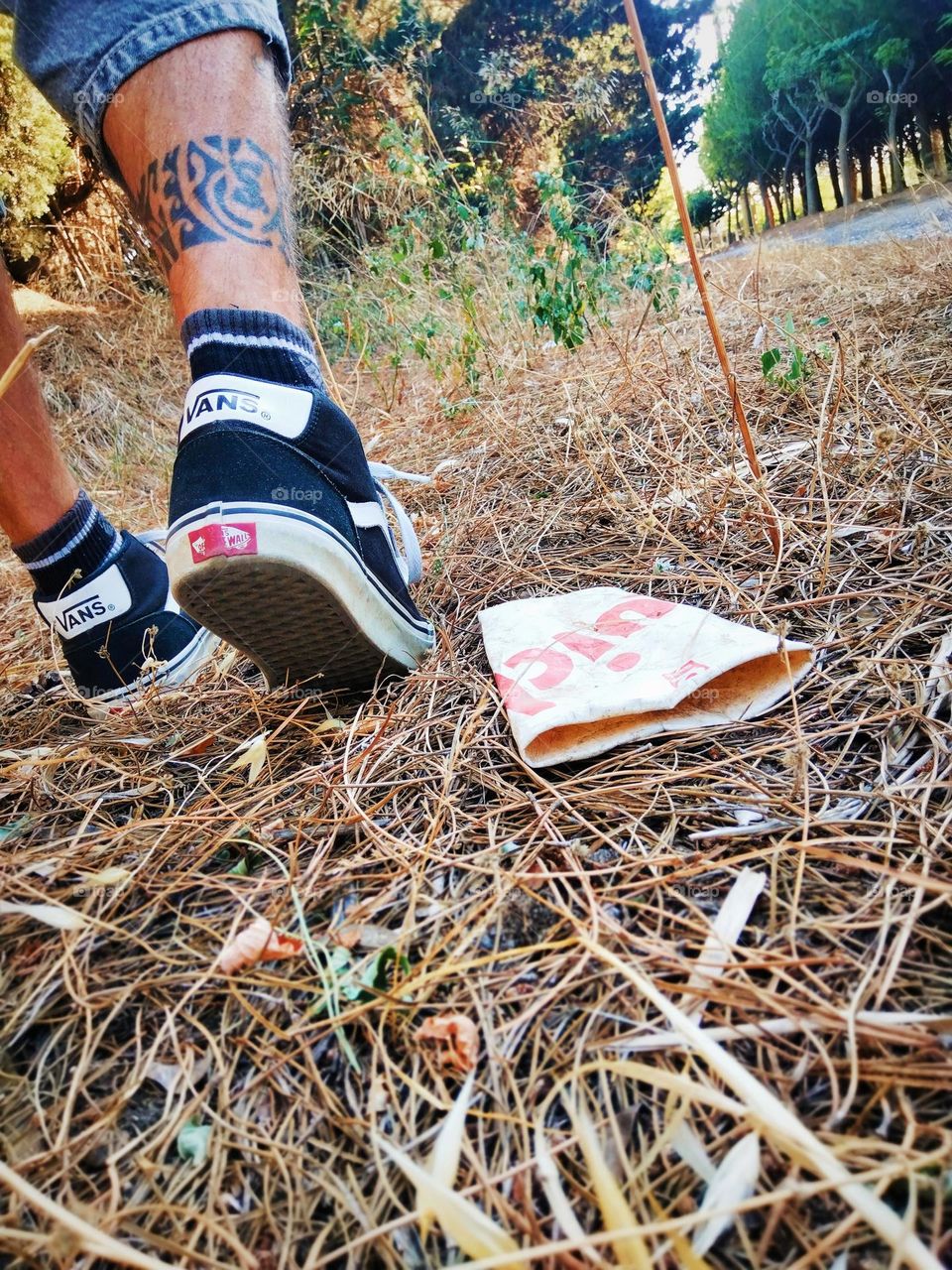 Walking on the countryside in Autumn