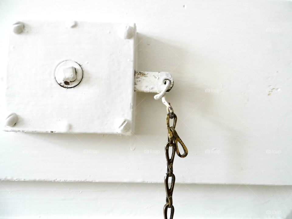 old door latch or door knob, steel