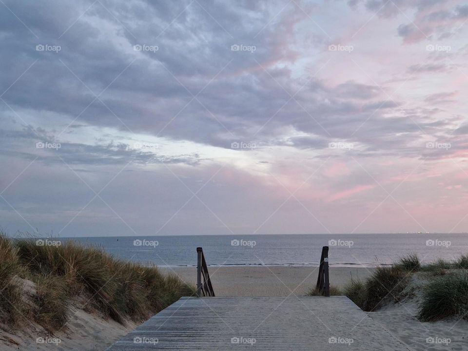 Down the beach on Maasvlakte Netherlands