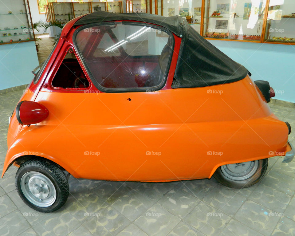 1957 BMW Coupe! 
This little car was manufactured in Germany! It has a 24 horse powered engine! It is stored in the Museo Nacional del Transporte, Santiago de Cuba! 