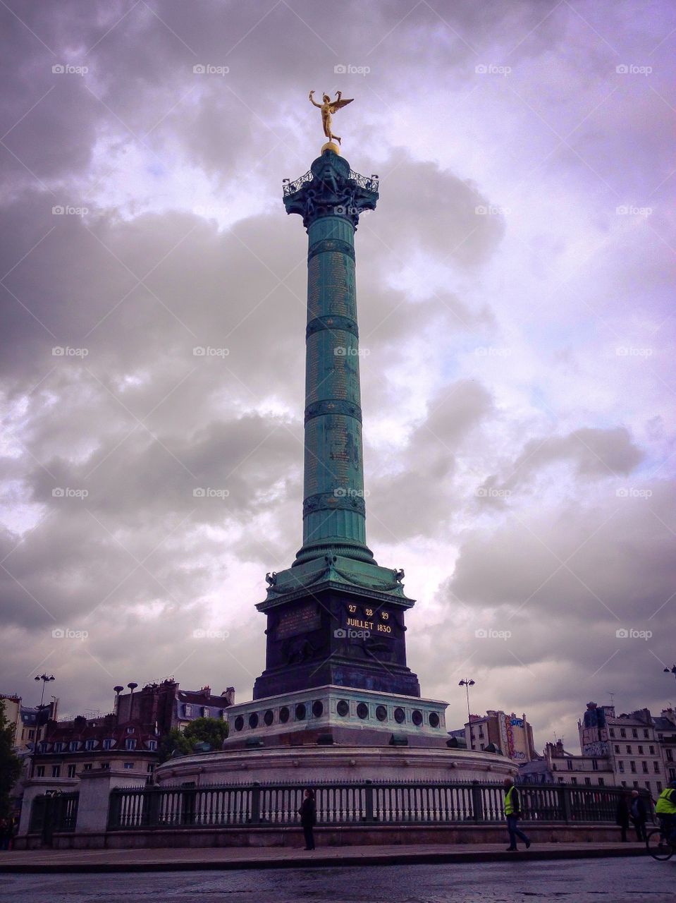 Columna de Julio, Plaza de la Bastilla (Paris - France)