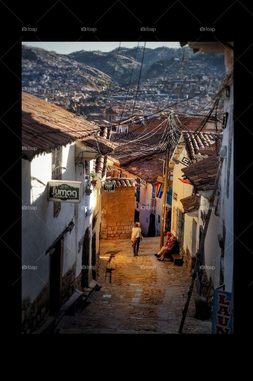 Cusco Perú. San Blas district