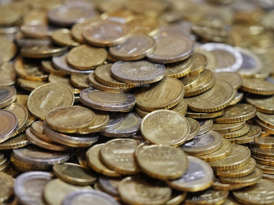 Euro coins
