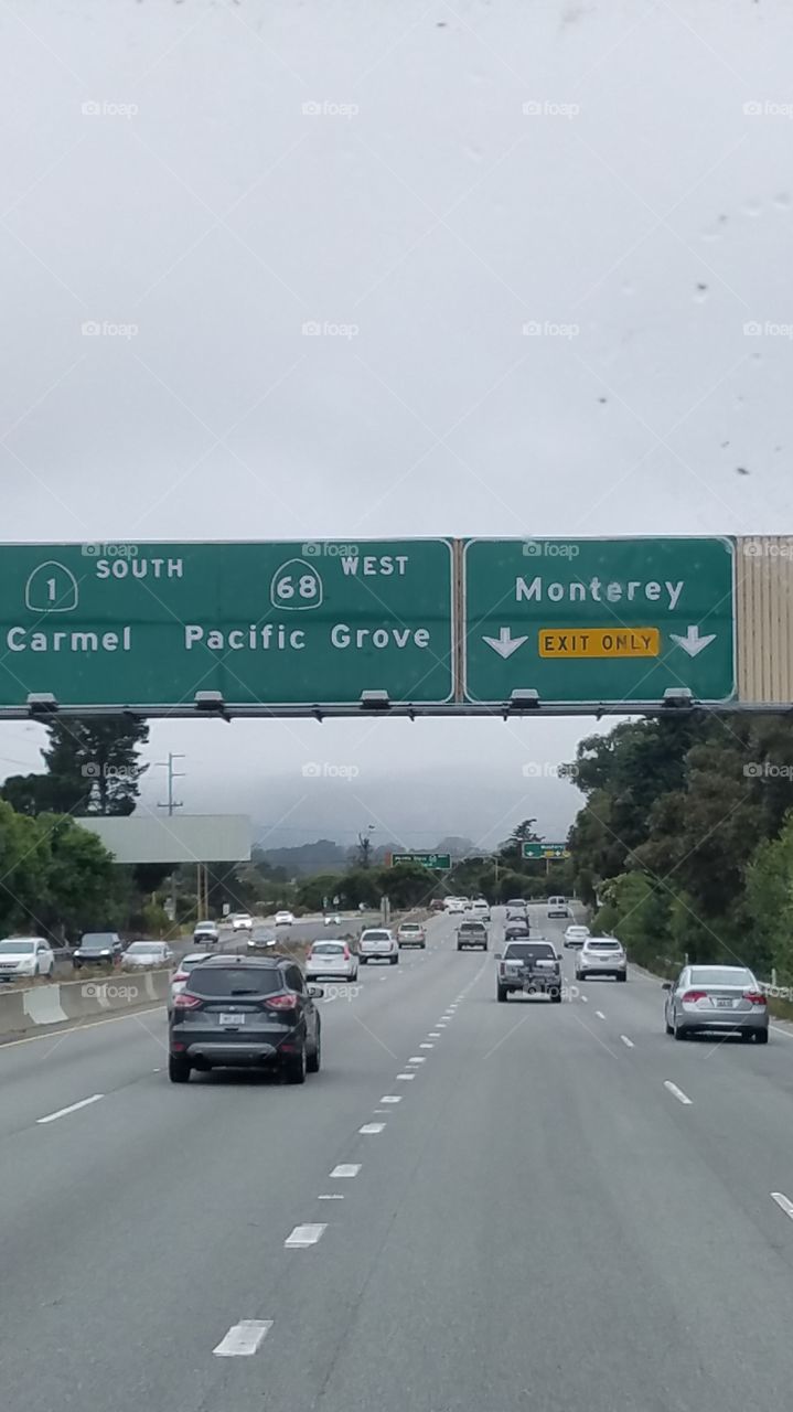 on the way to Pebble Beach