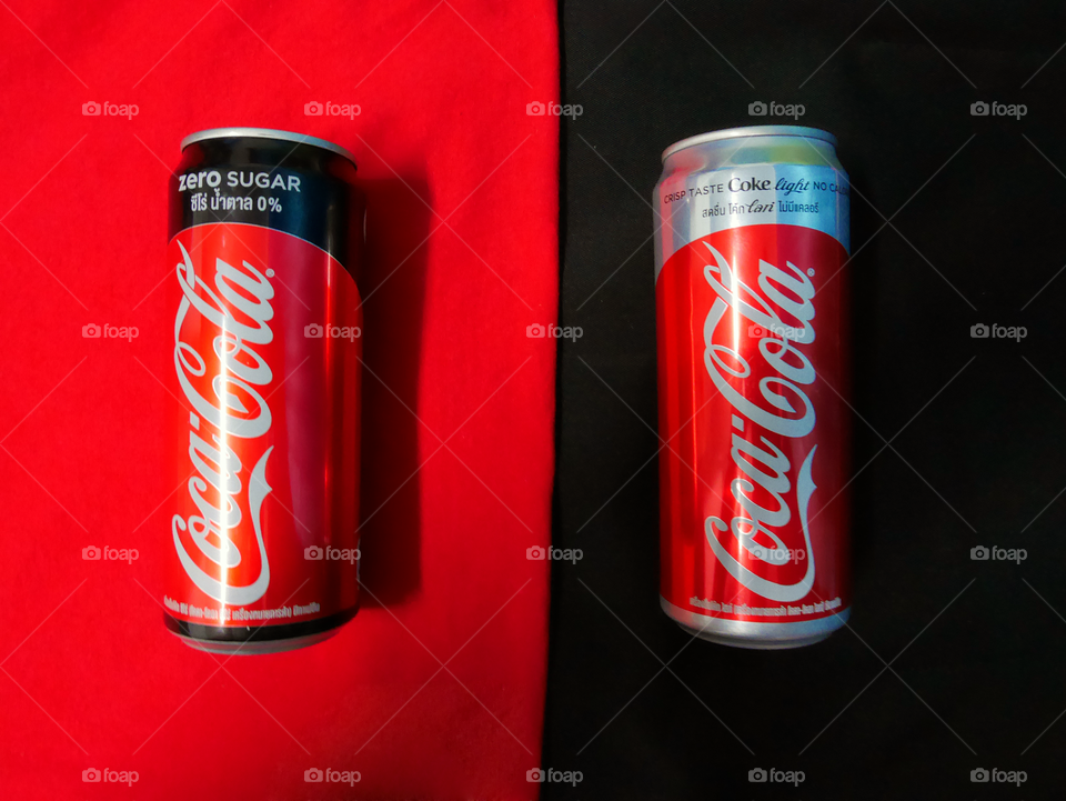 coke in contrast