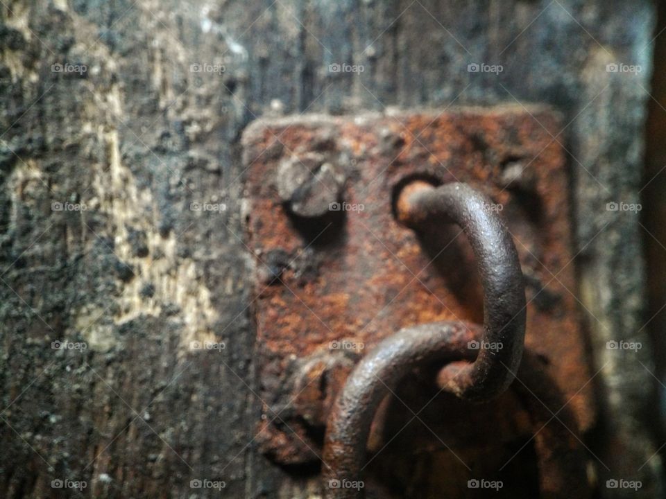 padlock that has rusted ad home