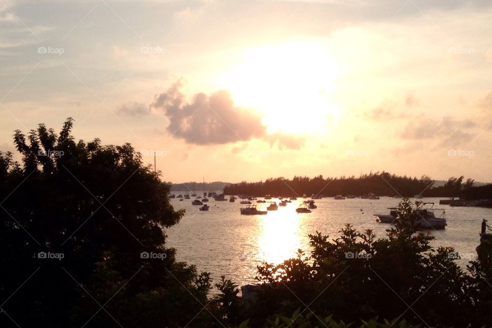 Sunset at the Waterlot in Bermuda