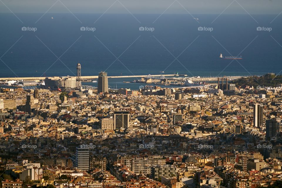 Scenic view of barcelona