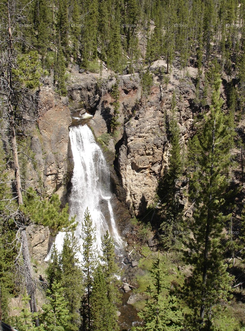 Waterfall at Yellowstone 