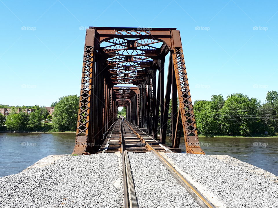 rusty bridge railroad