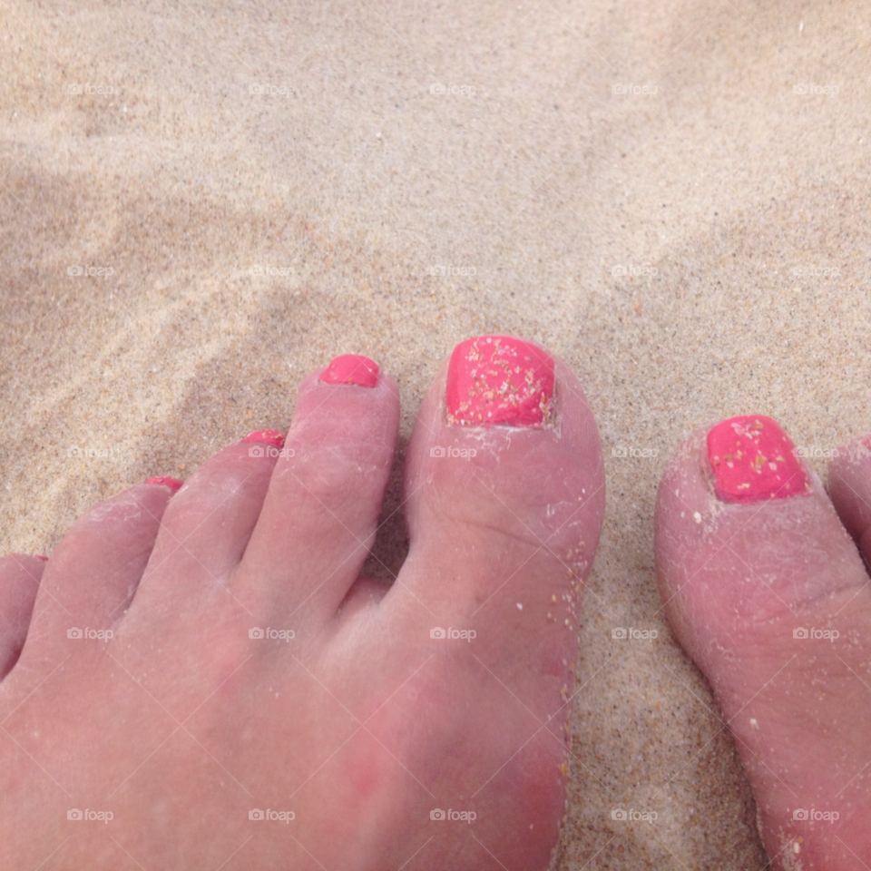 Foot, Woman, Barefoot, Girl, Beach