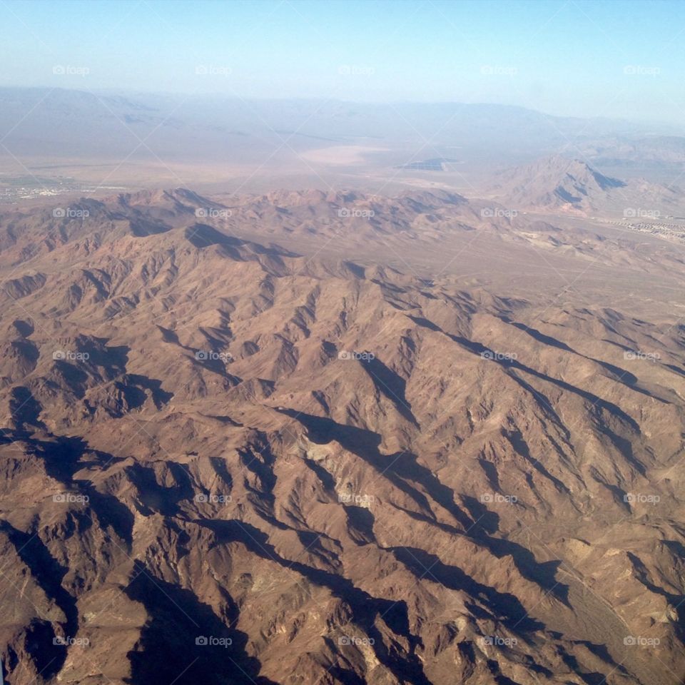 The Grand Canyon. My family was taking a vacation to Las Vegas and I took this exquisite picture as we were flying overhead