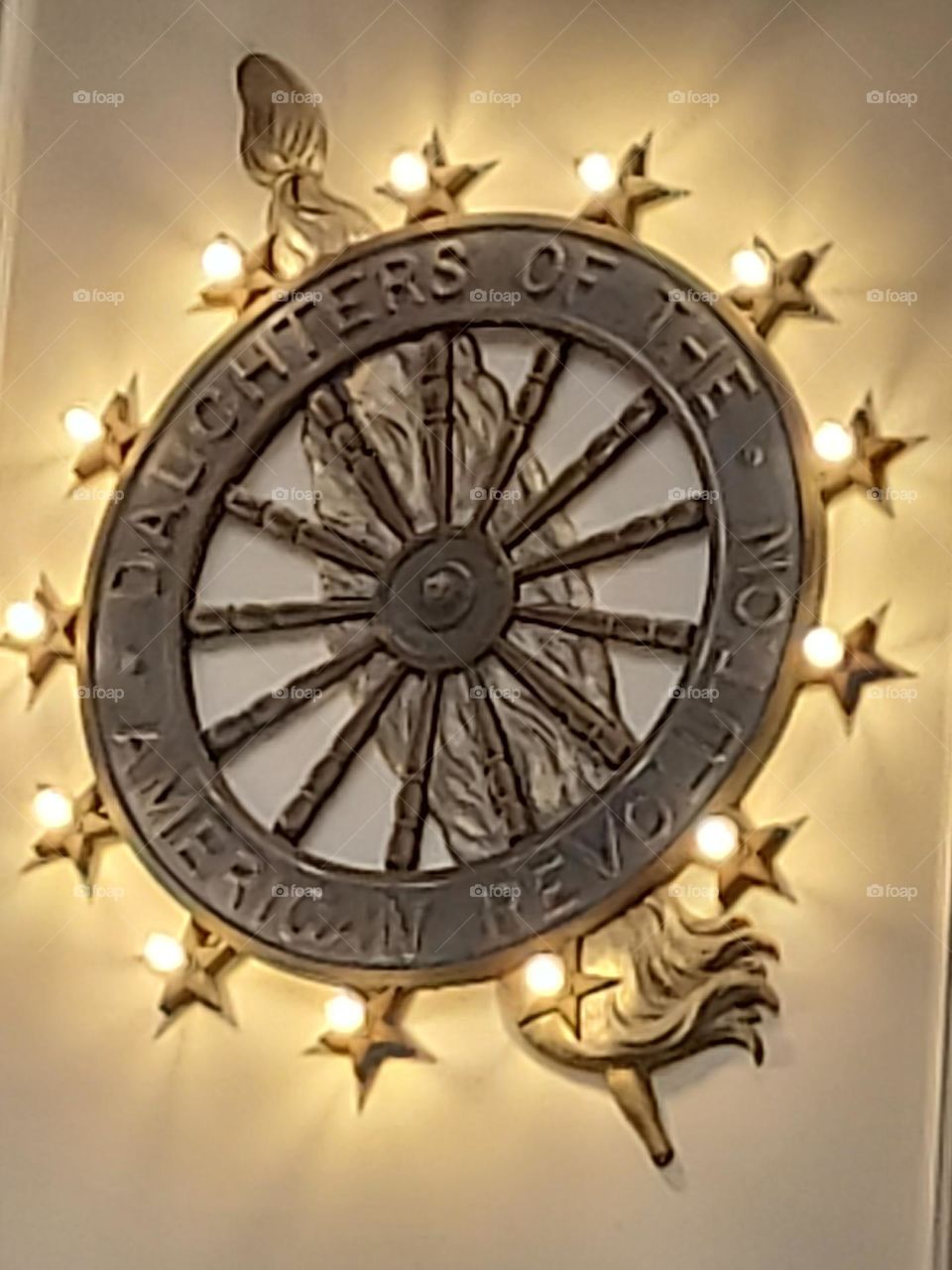 Art on wall of Daughters of the American Revolution Library