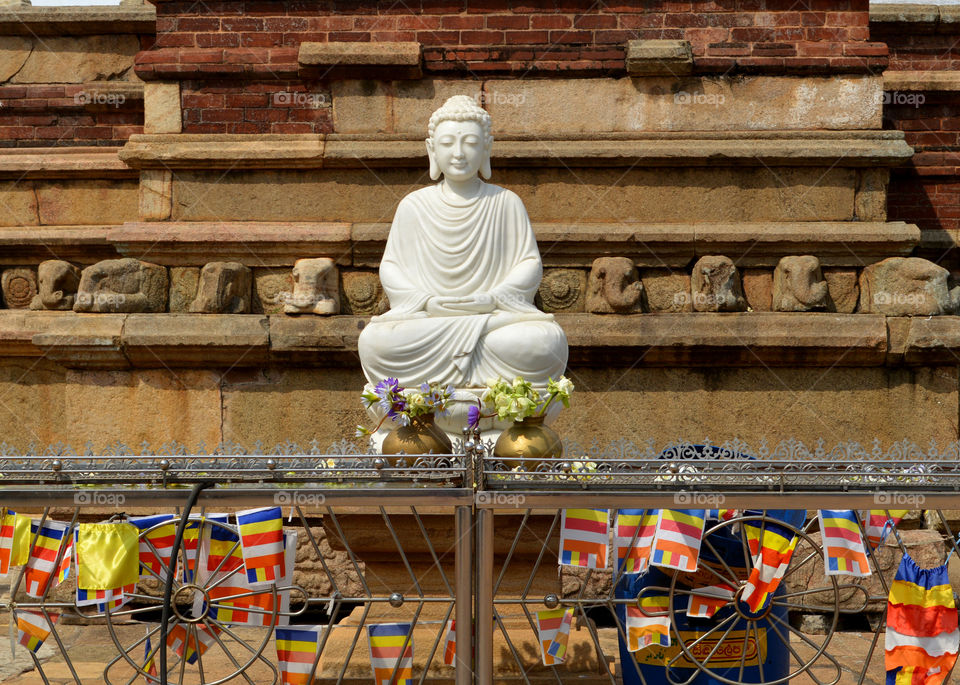 Buddha statue in Anuradhapura, Sri Lanka