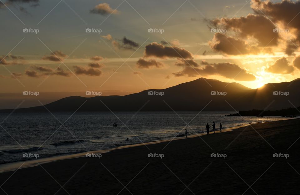 Sunset, Water, Beach, Dawn, Sea