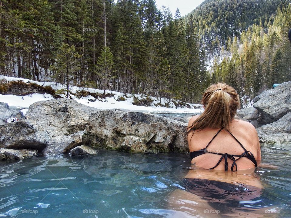 Some natural hotspring rest and relaxation