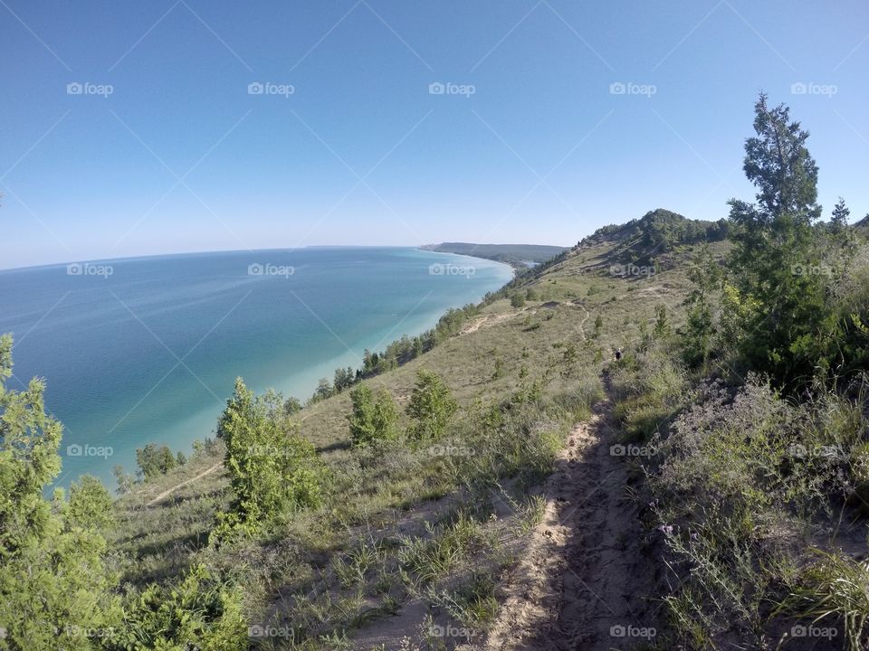 Hiking sleeping bear dunes 