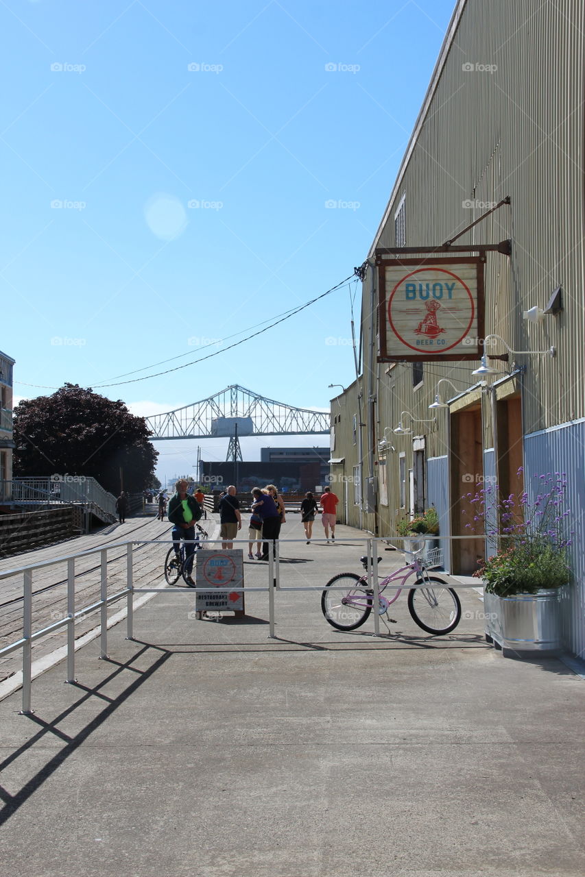 Bridge and bike