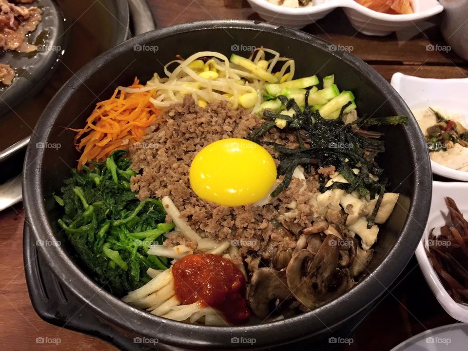 Korean Food BibimBap
