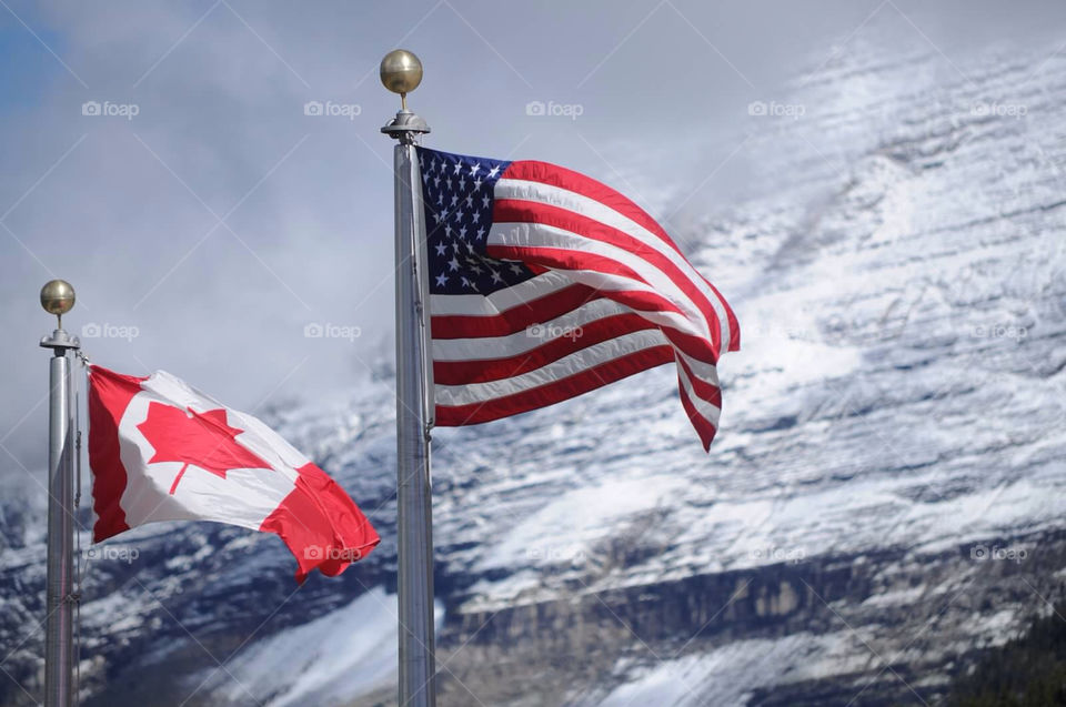 snow blue red white by tklinken