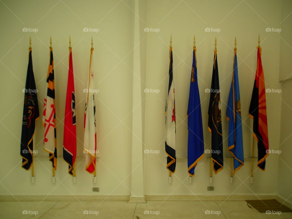 U.S.S. Arizona Memorial Flags