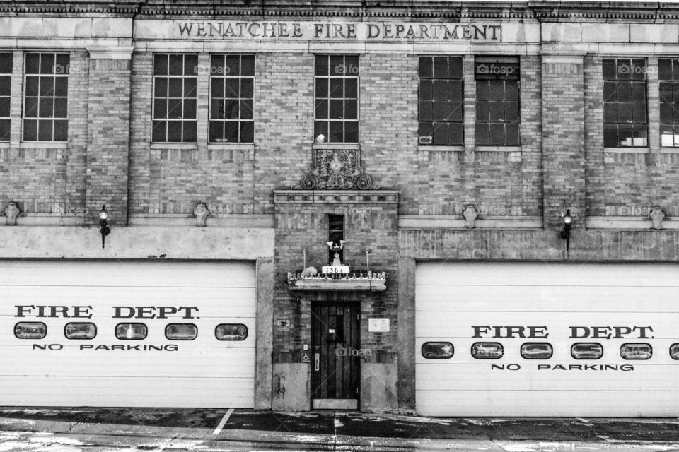 Black and white firehouse