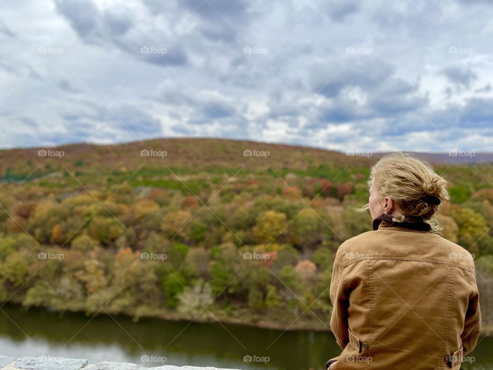 Country life, admiring the Delaware river and Catskill mountains