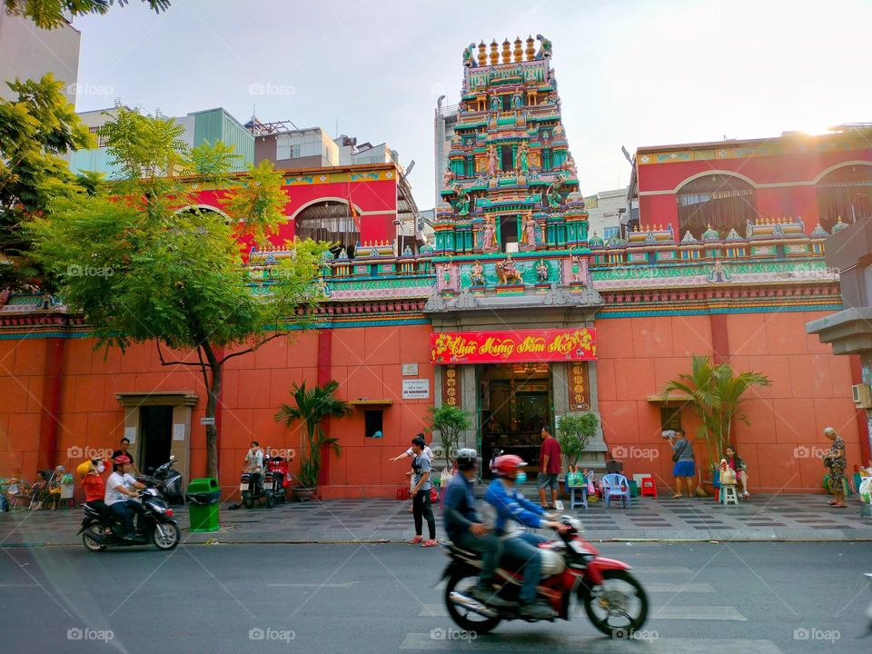 Motorcycle Commuters to Place of Worship