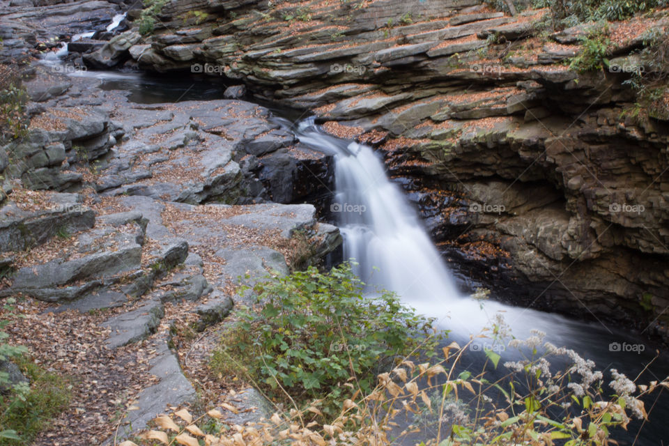 Waterfall in the Fall. This is a photo of a Scranton park waterfall that was taken with my canon DSLR.