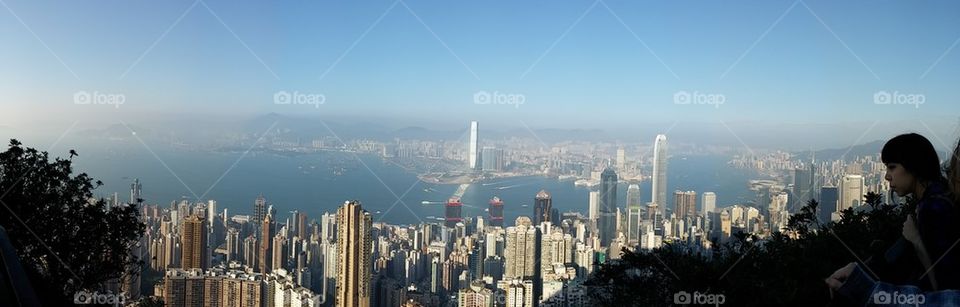 hong kong peak view