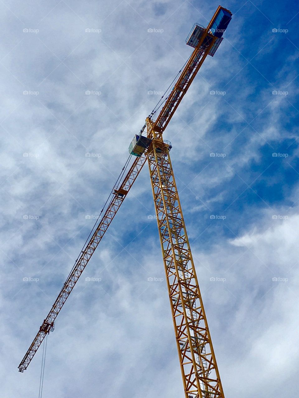 Construction crane buildings